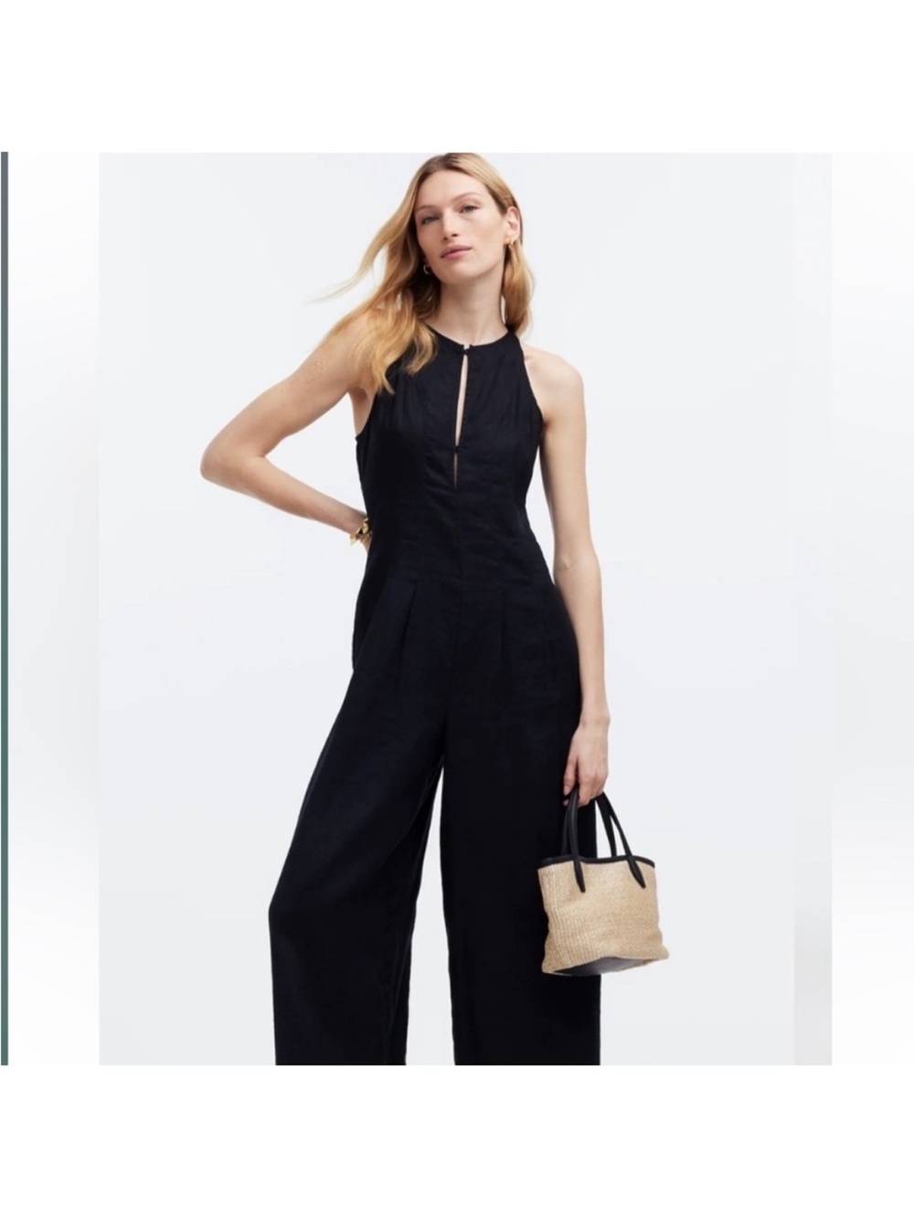 Madewell Jumpsuit 0 Linen Black